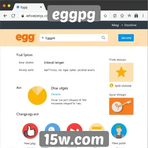 explorando a interface amigável do site eggpg